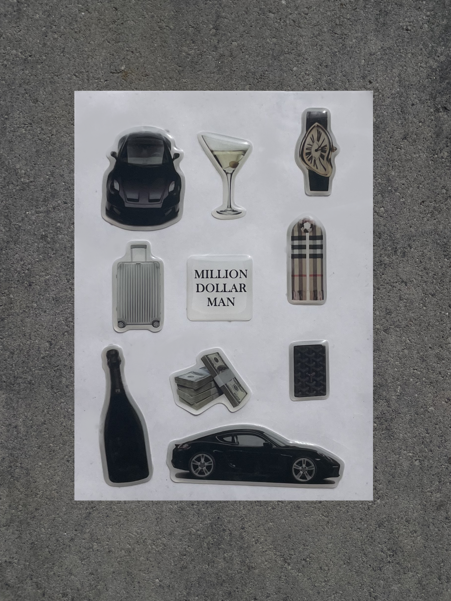 "Million Dollar Man" Sticker Set